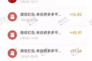 超跃哥拼多多无脑撸钱项目，10个号每日200-400元利润，可批量操作无限撸！