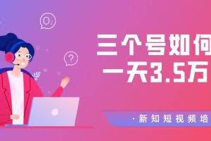 新知短视频培训2020.3.1群分享：三个号如何做到一天3.5万佣金【视频教程】