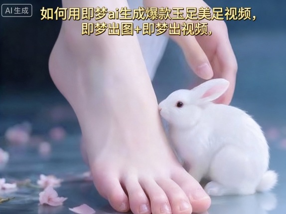 如何用即梦ai生成爆款玉足美足视频，即梦出图+即梦出视频，快速涨粉