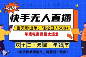 （16772期）泼天的富贵一定要接住！年底流量大爆发，一部手机轻松日入500+！