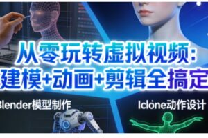 从零玩转虚拟视频：建模+动画+剪辑全搞定，轻松创作出专业级的虚拟视频内容