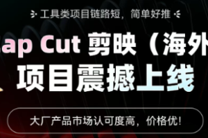 Capcut剪映海外版拉新一单35元!0 粉可推!