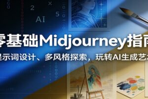 零基础Midjourney指南：提示词设计、多风格探索，玩转AI生成艺术