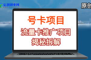 （17115期）19元180G，卡号项目，流量卡推广项目揭秘拆解，日入500+