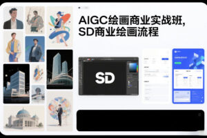 AIGC绘画商业实战班，SD商业绘画流程