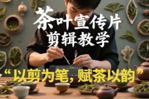 茶叶宣传片剪辑教学，以剪为笔，赋茶以韵，新手也能拍出高级感