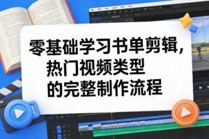 零基础学习书单剪辑，热门视频类型的完整制作流程（更新2026）