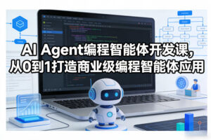 AI Agent编程智能体开发课，从0到1打造商业级编程智能体应用