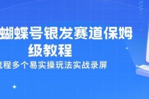 26年蝴蝶号银发赛道保姆级教程，全流程多个易实操玩法实战录屏