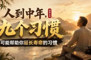 (19707期)付费文章:人到中年,九个可能帮助你延长寿命的习惯