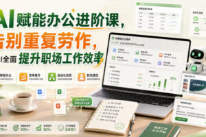 AI赋能办公进阶课，告别重复劳作，用AI全面提升职场工作效率