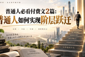普通人必看付费文2篇：普通人如何实现阶层跃迁