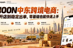 NOON中东跨境电商：从开店到稳定出单，零基础也能快速上手（更新2026）