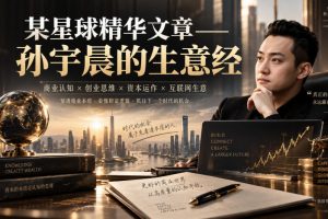 某星球精华文章——孙宇晨的生意经