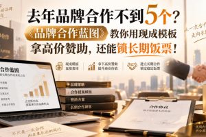 去年品牌合作不到5个？《品牌合作蓝图》教你用现成模板拿高价赞助，还能锁长期饭票！【原创双语字幕】