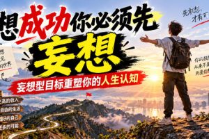 付费文章：想成功你必须先妄想，妄想型目标重塑你的人生认知
