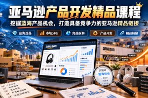 亚马逊产品开发精品课程，挖掘蓝海产品机会，打造具备竞争力的亚马逊精品链接